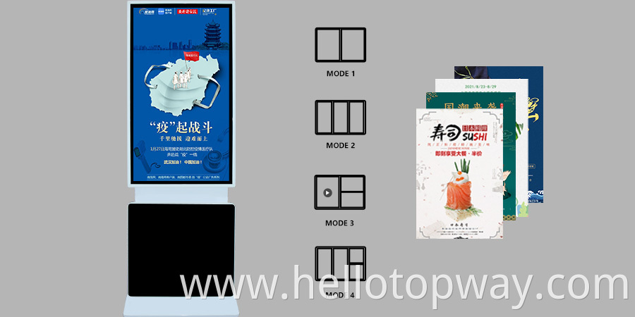 Touch Screen Advertising Display